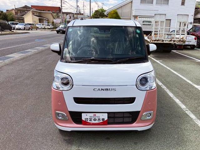 ムーヴキャンバスストライプスＧ　純正ナビ　前後ドラレコスマートアシスト・ＬＥＤヘッドランプ・ＬＥＤフォグランプ・スーパーＵＶ＆ＩＲカットガラス（フロントウィンドウ）・ＵＳＢソケット・両側パワースライドドア・運転席助手席シートヒーター（山梨県）の中古車