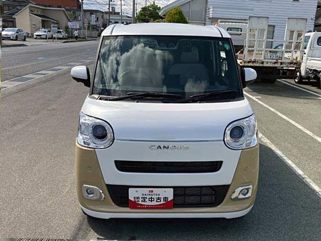ムーヴキャンバスストライプスＧ　４ＷＤ　社外ナビ　パノラマモニターレーンキープアシスト　ナビ　キーレス　オートマチックハイビーム　スマートキー　４ＷＤ　ＥＴＣ　ＡＢＳ　エアバッグ　記録簿　衝突回避支援ブレーキ（山梨県）の中古車