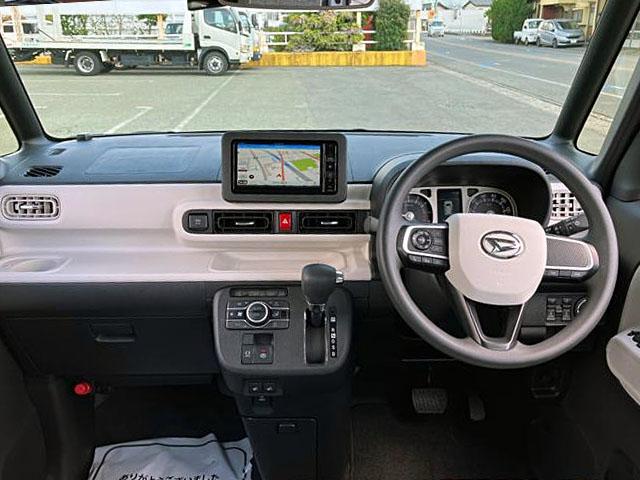 ムーヴキャンバスストライプスＧ　４ＷＤ　社外ナビ　パノラマモニターレーンキープアシスト　ナビ　キーレス　オートマチックハイビーム　スマートキー　４ＷＤ　ＥＴＣ　ＡＢＳ　エアバッグ　記録簿　衝突回避支援ブレーキ（山梨県）の中古車