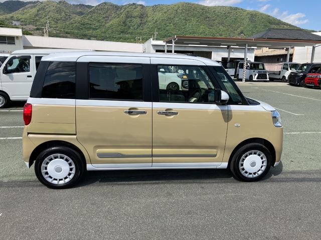 ムーヴキャンバスストライプスＧ　４ＷＤ　社外ナビ　パノラマモニターレーンキープアシスト　ナビ　キーレス　オートマチックハイビーム　スマートキー　４ＷＤ　ＥＴＣ　ＡＢＳ　エアバッグ　記録簿　衝突回避支援ブレーキ（山梨県）の中古車