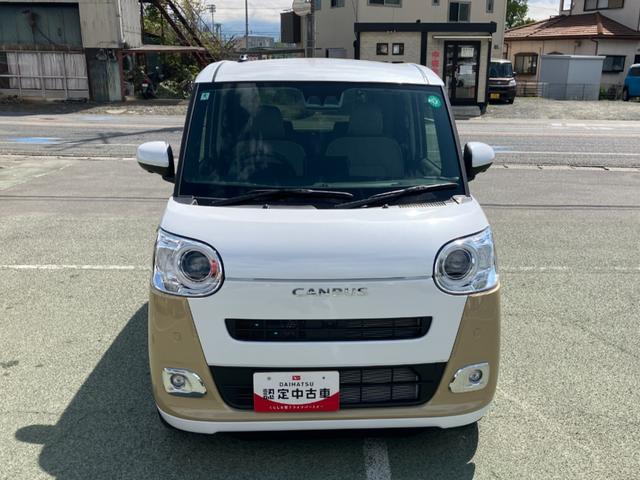 ムーヴキャンバスストライプスＧ　純正ナビスマートアシスト・ＬＥＤヘッドランプ・ＬＥＤフォグランプ・スーパーＵＶ＆ＩＲカットガラス（フロントウィンドウ）・ＵＳＢソケット・両側パワースライドドア・運転席助手席シートヒーター（山梨県）の中古車