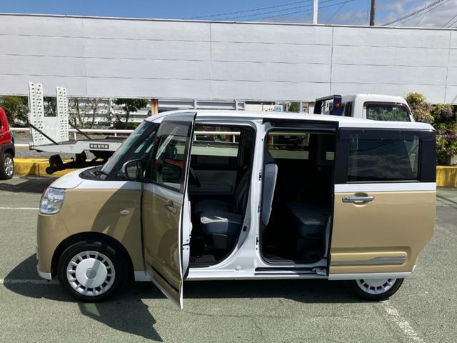 ムーヴキャンバスストライプスＧ　純正ナビスマートアシスト・ＬＥＤヘッドランプ・ＬＥＤフォグランプ・スーパーＵＶ＆ＩＲカットガラス（フロントウィンドウ）・ＵＳＢソケット・両側パワースライドドア・運転席助手席シートヒーター（山梨県）の中古車