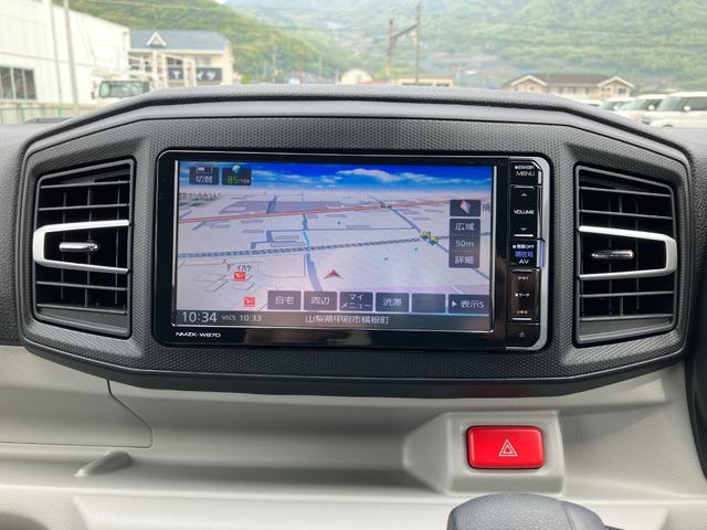 ミライースＸ　ＳＡIII　純正ナビゲーション　ＥＴＣ装備スマートアシスト・コーナーセンサー・ＬＥＤヘッドランプ・キーレスエントリー・電動格納ドアミラー・自発光式デジタルメーター・マニュアルエアコン・パワードアロック・パワーウィンドウ（山梨県）の中古車