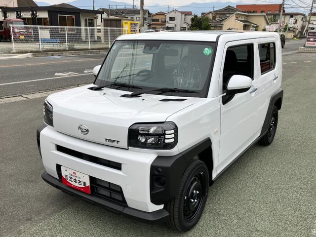 タフトＸ　４ＷＤ　純正ナビ　前後ドラレコスマートアシスト・１５インチスチールホイール・ＬＥＤヘッドランプ・スカイフィールトップ・ＵＳＢソケット・プッシュエンジンスタート・キーフリーシステム・オートハイビーム（山梨県）の中古車