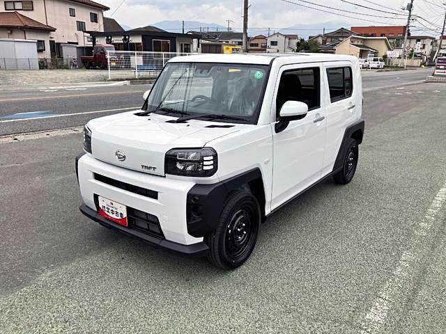 タフトＸ　４ＷＤ　ＣＶＴ　純正ナビゲーション　バックモニタースマートアシスト・１５インチスチールホイール・ＬＥＤヘッドランプ・スカイフィールトップ・ＵＳＢソケット・プッシュエンジンスタート・キーフリーシステム・オートハイビーム（山梨県）の中古車