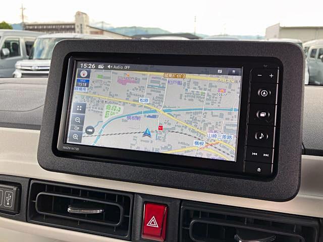 ムーヴキャンバスストライプスＧ　４ＷＤ　純正ナビ　前後ドラレコスマートアシスト・ＡＢＳ・エアバック・電動パーキングブレーキ・プッシュ式エンジンスタートボタン・オートエアコン・パワーウインドウ・電動格納ドアミラー両電動スライドドア・ＬＥＤヘッドライト（山梨県）の中古車