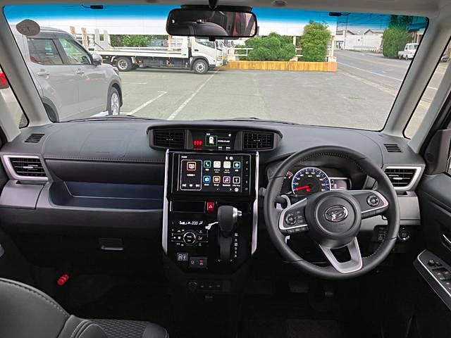 トールカスタムＧ　４ＷＤ　ディスプレイオーディオ　パノラマモニタースマートアシスト・ＬＥＤヘッドランプ・ＬＥＤフォグ・両側パワースライドドア・オートエアコン・パーキングブレーキ解除忘れ防止ブザー・ヘッドランプ自動消灯システム・プッシュエンジンスタート（山梨県）の中古車