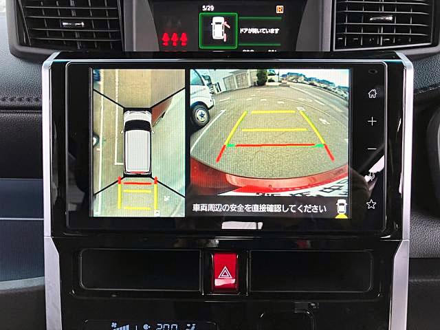 トールカスタムＧ　４ＷＤ　ディスプレイオーディオ　パノラマモニタースマートアシスト・ＬＥＤヘッドランプ・ＬＥＤフォグ・両側パワースライドドア・オートエアコン・パーキングブレーキ解除忘れ防止ブザー・ヘッドランプ自動消灯システム・プッシュエンジンスタート（山梨県）の中古車