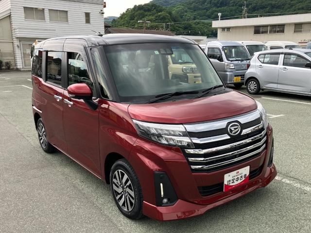 トールカスタムＧ　４ＷＤ　ディスプレイオーディオ　パノラマモニタースマートアシスト・ＬＥＤヘッドランプ・ＬＥＤフォグ・両側パワースライドドア・オートエアコン・パーキングブレーキ解除忘れ防止ブザー・ヘッドランプ自動消灯システム・プッシュエンジンスタート（山梨県）の中古車
