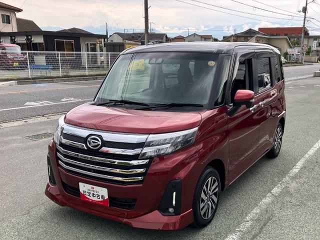 トールカスタムＧ　４ＷＤ　ディスプレイオーディオ　パノラマモニタースマートアシスト・ＬＥＤヘッドランプ・ＬＥＤフォグ・両側パワースライドドア・オートエアコン・パーキングブレーキ解除忘れ防止ブザー・ヘッドランプ自動消灯システム・プッシュエンジンスタート（山梨県）の中古車