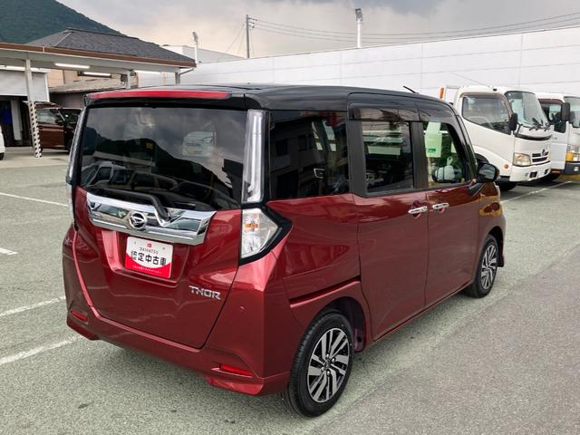 トールカスタムＧ　４ＷＤ　ディスプレイオーディオ　パノラマモニタースマートアシスト・ＬＥＤヘッドランプ・ＬＥＤフォグ・両側パワースライドドア・オートエアコン・パーキングブレーキ解除忘れ防止ブザー・ヘッドランプ自動消灯システム・プッシュエンジンスタート（山梨県）の中古車