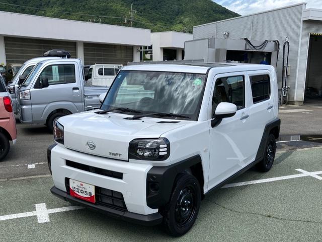 タフトＸ　４ＷＤ　純正ナビ　前後ドラレコスマートアシスト・１５インチスチールホイール・ＬＥＤヘッドランプ・スカイフィールトップ・ＵＳＢソケット・プッシュエンジンスタート・キーフリーシステム・オートハイビーム（山梨県）の中古車