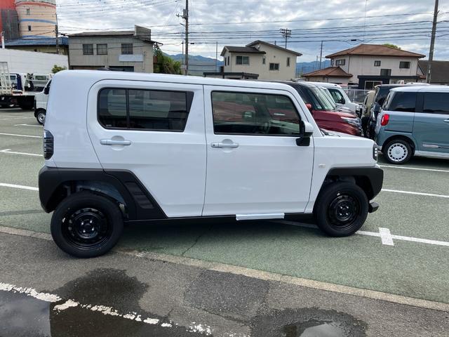 タフトＸ　４ＷＤ　純正ナビ　前後ドラレコスマートアシスト・１５インチスチールホイール・ＬＥＤヘッドランプ・スカイフィールトップ・ＵＳＢソケット・プッシュエンジンスタート・キーフリーシステム・オートハイビーム（山梨県）の中古車