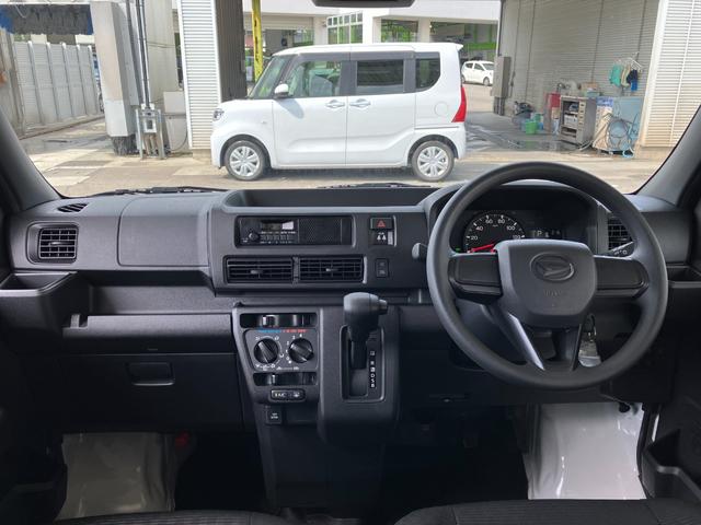 ハイゼットカーゴＤＸ　４ＷＤ　ＣＶＴＡＭ／ＦＭラジオデッキスマートアシスト・コーナーセンサー・３モード電子制御４ＷＤ（ＣＶＴ車）・荷室長１，９１５ｍｍ・荷室幅１，４１０ｍｍ・荷室高１，２５０ｍｍ・ハロゲンヘッドランプ・マニュアルエアコン（山梨県）の中古車