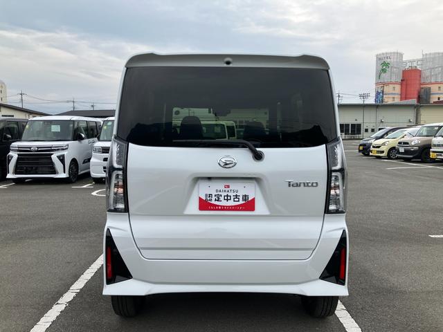 タントカスタムＲＳ　純性ナビゲーション　ドライブレコーダースマートアシスト・ＬＥＤヘッドライト・１５インチアルミホイール・両側パワースライドドア・ＵＳＢソケット・運転席助手席シートヒーター・レザー調Ｘフルファブリックシート・本革巻ステアリングホイール（山梨県）の中古車