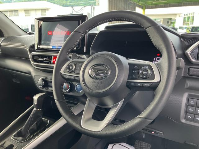 ロッキープレミアムＧ　ＨＥＶ　９インチプレミアムナビ　ＥＴＣスマートアシスト・コーナーセンサー・ハイブリッド専用１７インチアルミ・ＬＥＤヘッドランプ・（自動消灯システム）・シーケンシャルターンランプ・オートエアコン・運転席助手席シートヒーター（山梨県）の中古車
