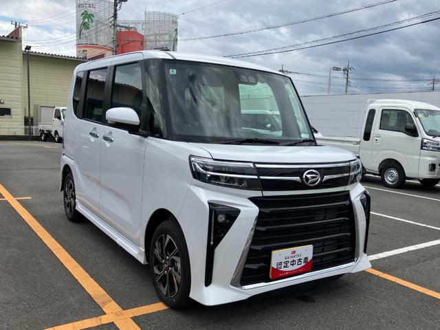 タントカスタムＸスマートアシスト・ＬＥＤヘッドライト・１４インチアルミホイール・両側パワースライドドア・ＵＳＢソケット・運転席助手席シートヒーター・レザー調Ｘフルファブリックシート（山梨県）の中古車