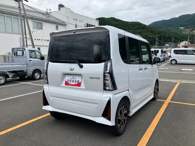 タントカスタムＸスマートアシスト・ＬＥＤヘッドライト・１４インチアルミホイール・両側パワースライドドア・ＵＳＢソケット・運転席助手席シートヒーター・レザー調Ｘフルファブリックシート（山梨県）の中古車