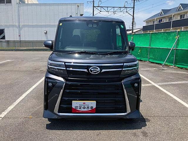タントカスタムＸ　４ＷＤ　１０インチ純正ナビ　前後ドラレコスマートアシスト・ＬＥＤヘッドライト・１４インチアルミホイール・両側パワースライドドア・ＵＳＢソケット・運転席助手席シートヒーター・レザー調Ｘフルファブリックシート（山梨県）の中古車
