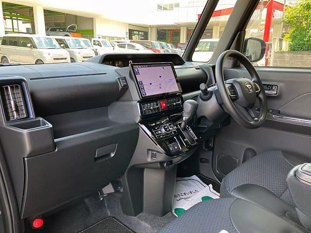 タントカスタムＸ　４ＷＤ　１０インチ純正ナビ　前後ドラレコスマートアシスト・ＬＥＤヘッドライト・１４インチアルミホイール・両側パワースライドドア・ＵＳＢソケット・運転席助手席シートヒーター・レザー調Ｘフルファブリックシート（山梨県）の中古車