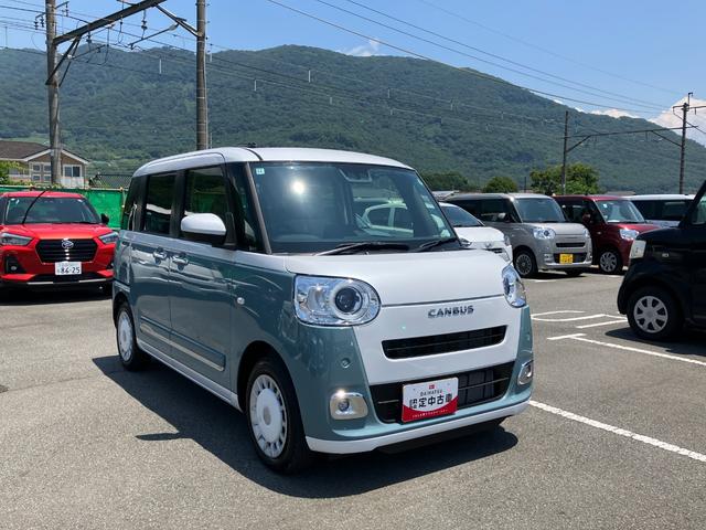 ムーヴキャンバスストライプスＧ　純正ナビ　ドラレコ（山梨県）の中古車