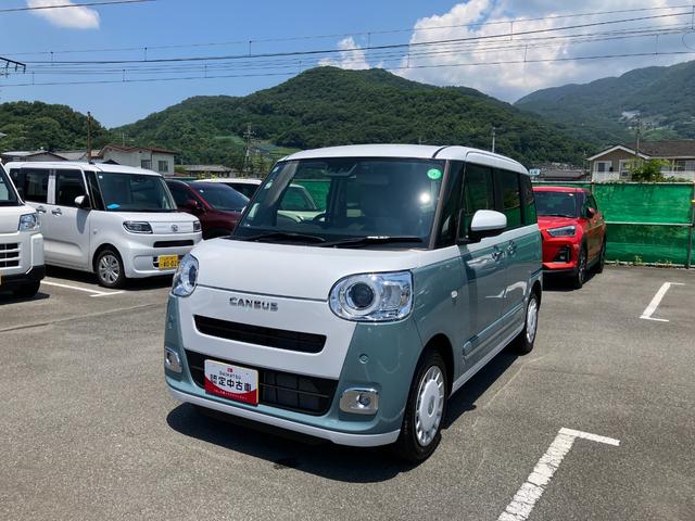 ムーヴキャンバスストライプスＧ　純正ナビ　ドラレコ（山梨県）の中古車
