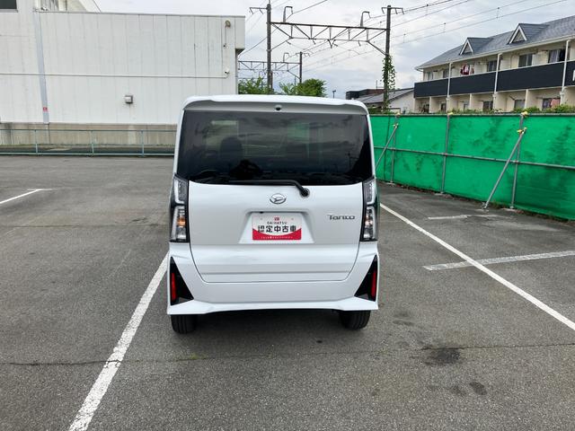 タントカスタムＲＳ　純正ナビゲーション　前後ドラレコスマートアシスト・ＬＥＤヘッドライト・１５インチアルミホイール・両側パワースライドドア・ＵＳＢソケット・運転席助手席シートヒーター・レザー調Ｘフルファブリックシート・本革巻ステアリングホイール（山梨県）の中古車