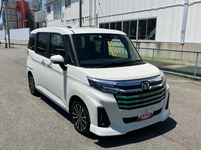 トールカスタムＧ　ターボ　純正ナビ　ドライブレコーダースマートアシスト・ＬＥＤヘッドランプ・ＬＥＤフォグ・両側パワースライドドア・オートエアコン・パーキングブレーキ解除忘れ防止ブザー・ヘッドランプ自動消灯システム・プッシュエンジンスタート（山梨県）の中古車