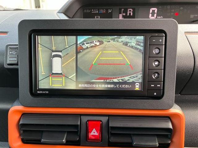 タントファンクロス　純正ナビゲーション　パノラマモニタースマートアシスト・ＬＥＤヘッドライト・１４インチアルミホイール・両側パワースライドドア・ＵＳＢソケット・運転席助手席シートヒーター・フルファブリックシート（山梨県）の中古車
