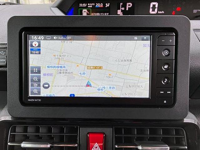 タントカスタムＸ　純正ナビゲーション　バックモニタースマートアシスト・ＬＥＤヘッドライト・１４インチアルミホイール・両側パワースライドドア・ＵＳＢソケット・運転席助手席シートヒーター・レザー調Ｘフルファブリックシート（山梨県）の中古車
