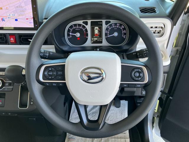 ムーヴキャンバスストライプスＧターボ　純正ナビゲーション　パノラマモニタースマートアシスト・ＬＥＤヘッドランプ・ＬＥＤフォグランプ・スーパーＵＶ＆ＩＲカットガラス（フロントウィンドウ）・ＵＳＢソケット・両側パワースライドドア・運転席助手席シートヒーター（山梨県）の中古車