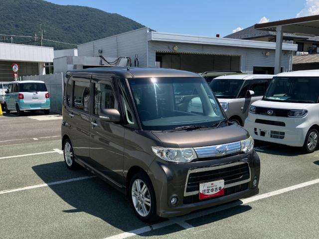 タントカスタムＲＳ　片側電動スライドドアターボ車　インテリジェントキー　アルミ　リモコンキー　運転席エアバック　ＡＢＳ　ワンオーナ　記録簿あり（山梨県）の中古車