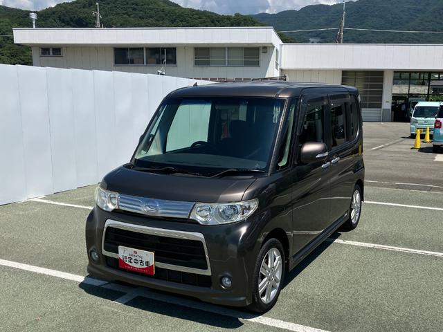 タントカスタムＲＳ　片側電動スライドドアターボ車　インテリジェントキー　アルミ　リモコンキー　運転席エアバック　ＡＢＳ　ワンオーナ　記録簿あり（山梨県）の中古車