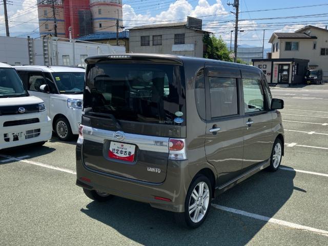 タントカスタムＲＳ　片側電動スライドドアターボ車　インテリジェントキー　アルミ　リモコンキー　運転席エアバック　ＡＢＳ　ワンオーナ　記録簿あり（山梨県）の中古車