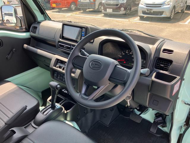 ハイゼットトラックハイルーフ　４ＷＤ　ＣＶＴ　純正ナビ　ドラレコ　ＥＴＣ２．０ＡＢＳ　運転席エアバック　マニュアルエアコン　パワステ　ナビ　切替式４ＷＤ　・定期点検記録簿　ワンオーナー車　スマートインナーミラー（山梨県）の中古車