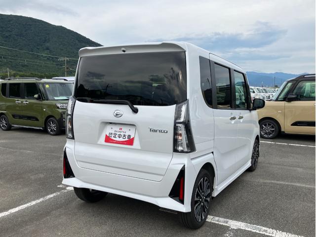 タントカスタムＲＳ　純正ナビゲーション　ドライブレコーダースマートアシスト・ＬＥＤヘッドランプ・プッシュエンジンスタート・１５インチアルミホイール・両側パワースライドドア・ＵＳＢソケット・オートエアコン・運転席助手席シートヒーター（山梨県）の中古車