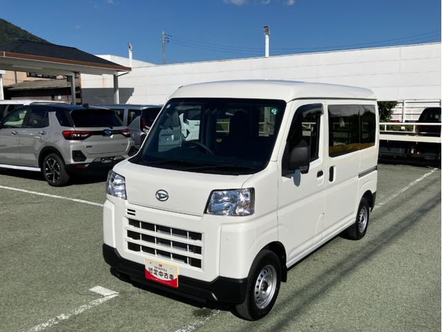 ハイゼットカーゴＤＸ　ＡＭ／ＦＭラジオデッキ　ＣＶＴ　４ＷＤスマートアシスト・コーナーセンサー・３モード電子制御４ＷＤ（ＣＶＴ車）・荷室長１，９１５ｍｍ・荷室幅１，４１０ｍｍ・荷室高１，２５０ｍｍ・ハロゲンヘッドランプ・マニュアルエアコン（山梨県）の中古車