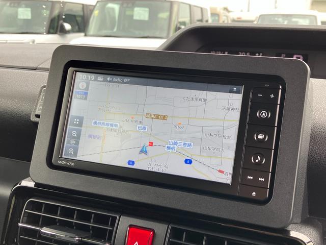 タントカスタムRS 4WD 純正ナビスマートアシスト・LEDヘッドライト・15インチアルミホイール・両側パワースライドドア・USBソケット・運転席助手席シートヒーター・レザー調Xフルファブリックシート・本革巻ステアリングホイール(山梨県)の中古車