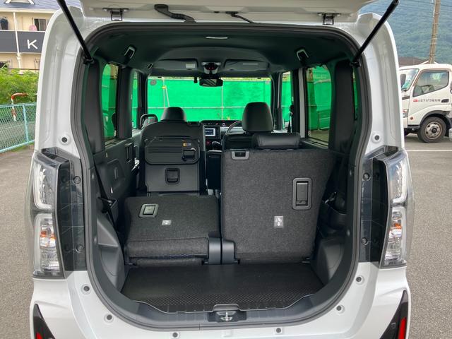 タントカスタムRS 4WD 純正ナビスマートアシスト・LEDヘッドライト・15インチアルミホイール・両側パワースライドドア・USBソケット・運転席助手席シートヒーター・レザー調Xフルファブリックシート・本革巻ステアリングホイール(山梨県)の中古車