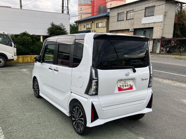 タントカスタムＲＳ　純正ナビゲーション　ドライブレコーダースマートアシスト・ＬＥＤヘッドライト・１５インチアルミホイール・両側パワースライドドア・ＵＳＢソケット・運転席助手席シートヒーター・レザー調Ｘフルファブリックシート・本革巻ステアリングホイール（山梨県）の中古車