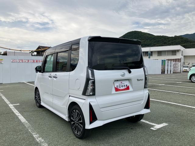 タントカスタムＲＳ　純正ナビゲーション　パノラマモニタースマートアシスト・ＬＥＤヘッドライト・１５インチアルミホイール・両側パワースライドドア・ＵＳＢソケット・運転席助手席シートヒーター・レザー調Ｘフルファブリックシート・本革巻ステアリングホイール（山梨県）の中古車