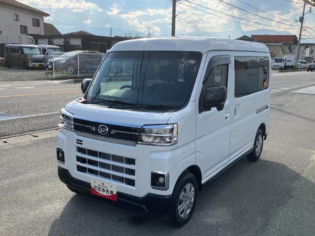 アトレーＲＳ　純正ナビゲーション　４ＷＤ　ＣＶＴ　ルーフ傷凹み有スマートアシスト・コーナーセンサー・電子制御式４ＷＤ（４ＷＤ車）・直列３気筒インタークーラーターボ・ＬＥＤヘッドランプ・両側パワースライドドア・オートエアコン・電動格納ミラー（ターンランプ）（山梨県）の中古車
