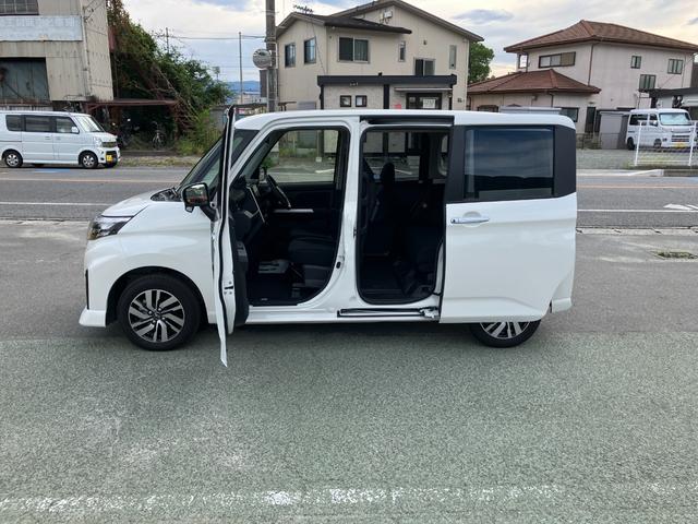トールカスタムＧ　ディスプレイオーディオ　バックモニタースマートアシスト・ＬＥＤヘッドランプ・ＬＥＤフォグ・両側パワースライドドア・オートエアコン・パーキングブレーキ解除忘れ防止ブザー・ヘッドランプ自動消灯システム・プッシュエンジンスタート（山梨県）の中古車