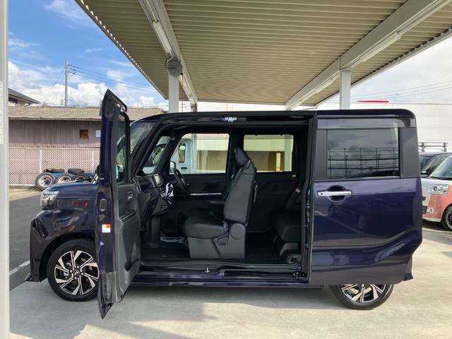 タントカスタムＸ　純正ナビゲーション　バックモニタースマートアシスト・ＬＥＤヘッドランプ・プッシュエンジンスタート・１４インチアルミホイール・左側パワースライドドア・ＵＳＢソケット・オートエアコン・運転席助手席シートヒーター（山梨県）の中古車