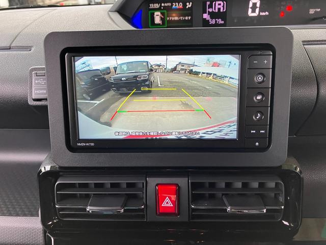 タントカスタムＲＳ　純正ナビゲーション　ドライブレコーダースマートアシスト・ＬＥＤヘッドライト・１５インチアルミホイール・両側パワースライドドア・ＵＳＢソケット・運転席助手席シートヒーター・レザー調Ｘフルファブリックシート・本革巻ステアリングホイール（山梨県）の中古車