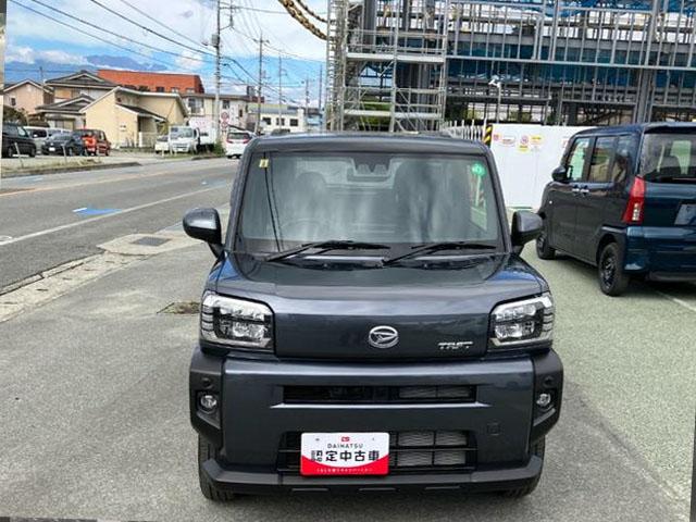 タフトG 4WD ディスプレイオーディオ バックモニタースマートアシスト・15インチアルミ・LEDヘッドランプ・LEDフォグ・スカイフィールトップ・電動パーキング・運転席助手席シートヒーター・USBソケット(山梨県)の中古車