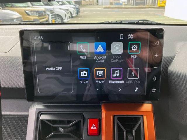 タフトG 4WD ディスプレイオーディオ バックモニタースマートアシスト・15インチアルミ・LEDヘッドランプ・LEDフォグ・スカイフィールトップ・電動パーキング・運転席助手席シートヒーター・USBソケット(山梨県)の中古車