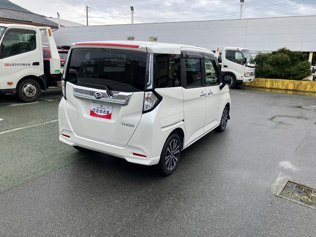 トールカスタムＧ　ターボ　９インチナビ・ドラレコ・ＥＴＣ装備スマートアシスト・ＬＥＤヘッドランプ・ＬＥＤフォグ・両側パワースライドドア・オートエアコン・パーキングブレーキ解除忘れ防止ブザー・ヘッドランプ自動消灯システム・プッシュエンジンスタート（山梨県）の中古車