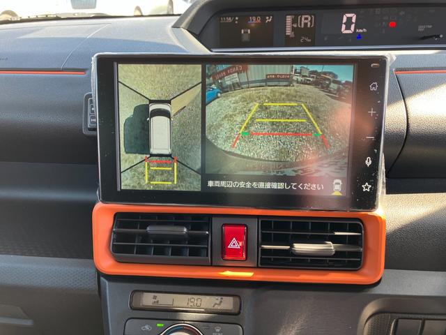 タントファンクロスターボ　４ＷＤ　ディスプレイオーディオスマートアシスト・ＬＥＤヘッドライト・１５インチアルミホイール・両側パワースライドドア・ＵＳＢソケット・運転席助手席シートヒーター・フルファブリックシート・本革巻ステアリングホイール（山梨県）の中古車