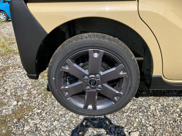 タントファンクロスターボ　４ＷＤ　ディスプレイオーディオスマートアシスト・ＬＥＤヘッドライト・１５インチアルミホイール・両側パワースライドドア・ＵＳＢソケット・運転席助手席シートヒーター・フルファブリックシート・本革巻ステアリングホイール（山梨県）の中古車